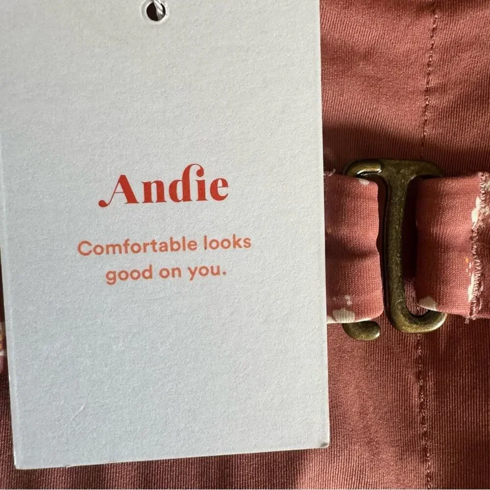 Andie Swim The Bora Bora Convertible Bikini Top In Ditzy Floral Rose Size M NEW - Picture 12 of 14